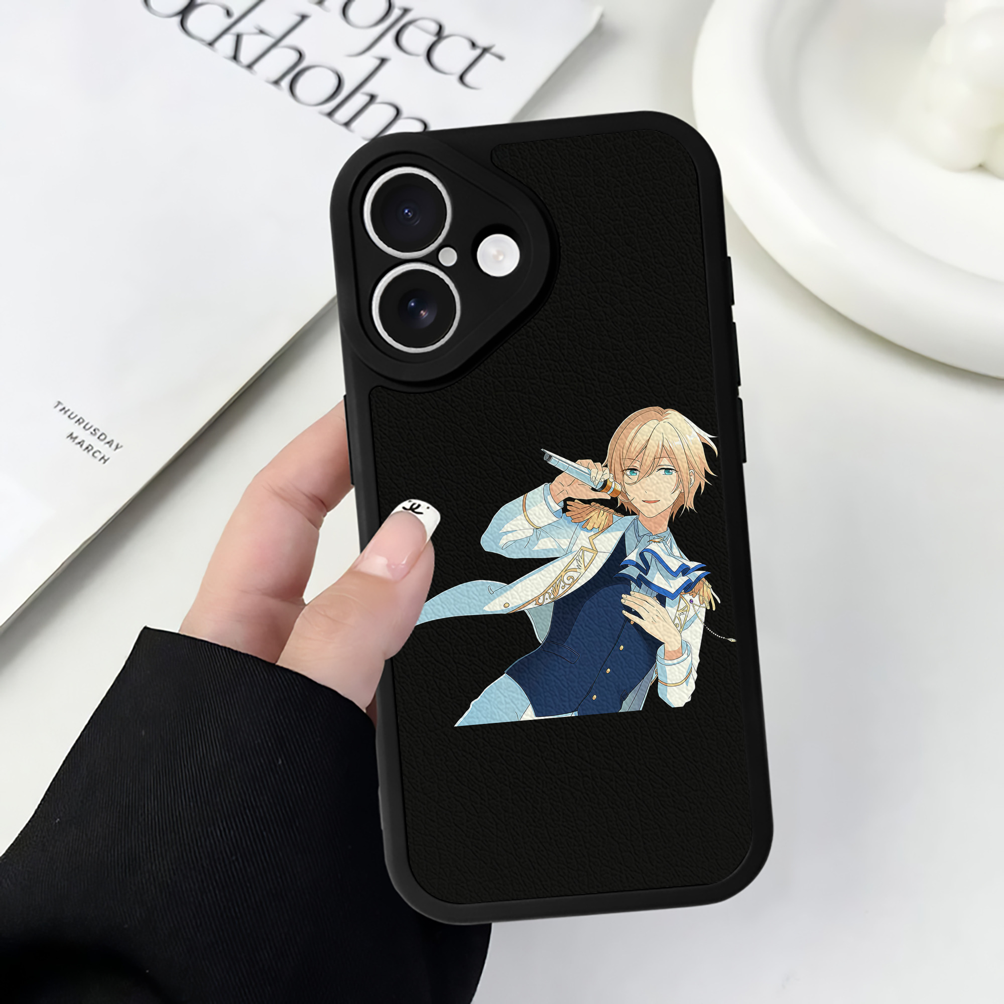（画像用） あんさんぶるスターズ! Ensemble Stars 【iPhone 16シリーズ対応】シリコンスマホケース（レザー調） 材質：シリコン